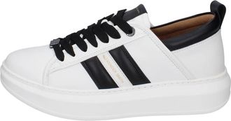 Alexander Smith Heren Synthetisch Leren Sneakers - Heren - Sneakers - Wit - 45 EU - Leer - Schoenen