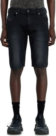 Diesel Slim shorts in coloured denim - Denim short pants - Man - Black