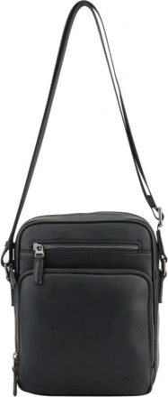 Pourchet Tassen, Heren, Zwart, ONE Size, Leer, Loic Crossbody Tas