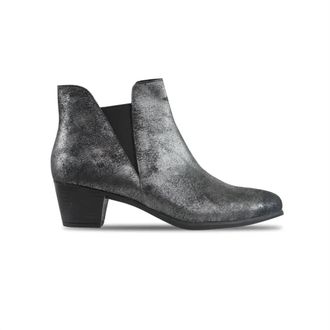 Munro Womens Jackson Boot In Black Metallic Leather