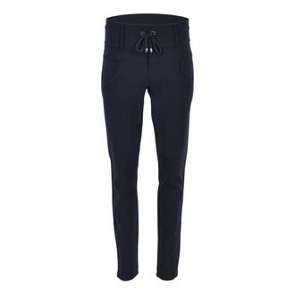 ZiZo Marineblauwe Skinny Fit Pantalon - Dames - Broeken - Blauw - Maat: 3XL