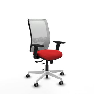 Piqueras y Crespo Silla De Oficina Piqueras Y Crespo Zulema Roja Base Blanca