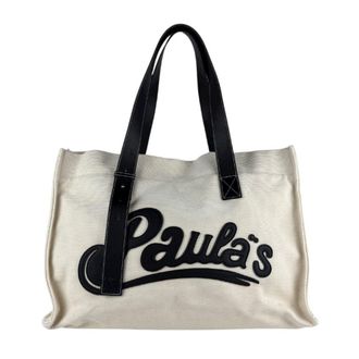 Loewe Black Ivory Canvas Shoulder Bag Tote Bag (Pre-Owned)