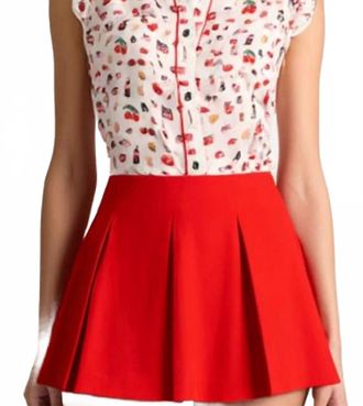 Alice & Olivia Willa Top In Multicolor
