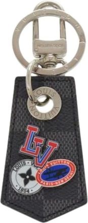 Louis Vuitton Pre-owned Accessories, female, Black, Size: ONE SIZE Pre-owned Canvas Key-holder