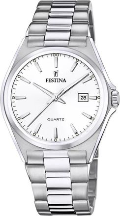 Festina Rond Quartz Horloge - unisex - Horloges - Grijs - ONE Size - Accessoires