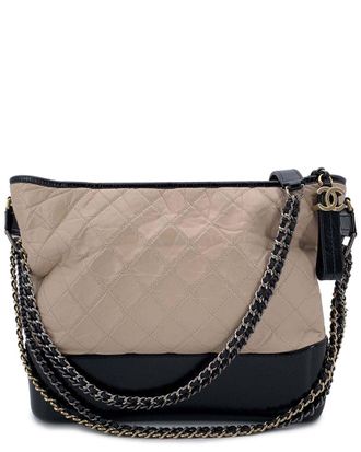 Chanel Brown Leather Gabrielle Shoulder Bag (Authentic Pre-Loved)