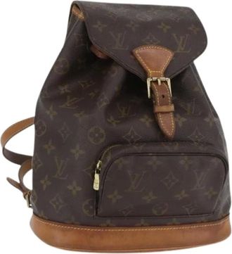 Louis Vuitton Pre-owned Backpacks, female, Brown, Size: ONE SIZE Pre-owned Montsouris MM Backpack