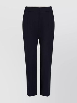 Patou wool cropped straight-leg tailored trousers