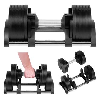 OEM Manubrio Automatico Regolabile In Ghisa Da 24 Kg Con Incrementi Di 2 Kg, Marca Rebel