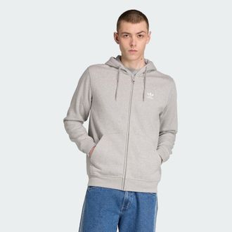 adidas Mens adidas Trefoil Essentials Full-Zip Hoodie