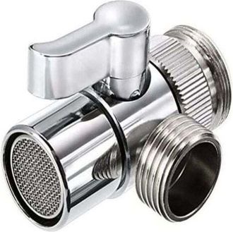 OEM Valvola Deviatrice Per Lavello Da Cucina In Ottone Cromato Lucido, Adatta Per Doccetta O Rubinetto Del Lavabo Del Bagno, Ricambio Per Rubinetto Con Ad