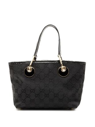 Gucci Borsa a mano Eclipse in tela GG 2000-2015 - Nero