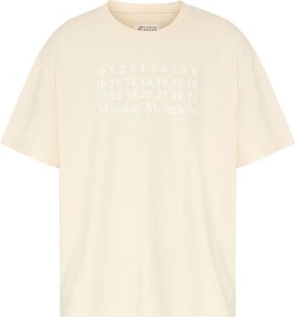 Maison Margiela T-shirt con logo - Toni neutri