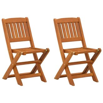 vidaXL Sillas De Comedor Infantiles 2 Uds Madera Maciza Eucalipto Vidaxl