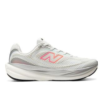 New Balance Mens 1080v15 Breathe in White/Pink/Orange Synthetic, size 10.5 Wide