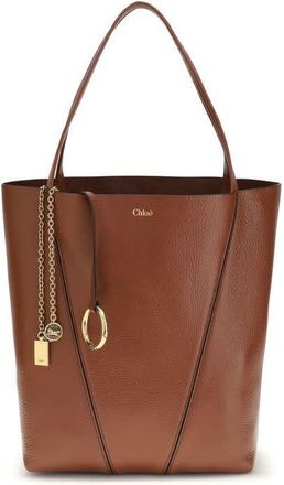 Chlo&eacute; Spin Shoulder Bag Brown