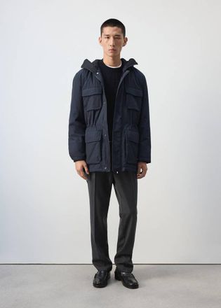 Mango Parka imbottita idrorepellente blu notte - Uomo - XXL - MANGO MAN