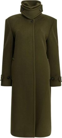 Tagliatore Bethany Lange Jas - Heren - Mantels - Groen - Maat: 2XS Zijde