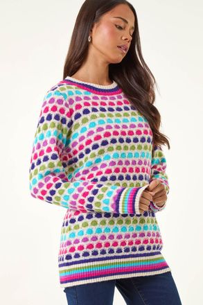 Roman Abstract Knitted Jumper