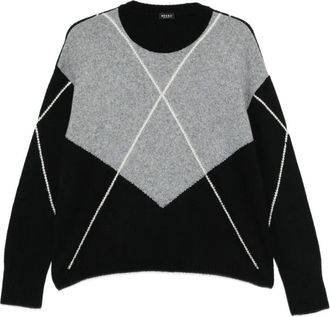 Neera Gebreide trui met argyle-patroon - Grijs