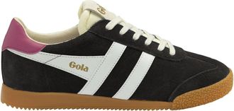 Gola Womens Elan Trainer Sneaker In Black/off White/fuchsia