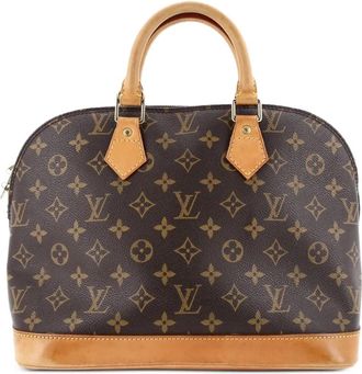Louis Vuitton Alma Handbag Monogram Canvas PM satchel - Marrone