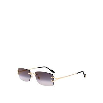 Cartier Accessoires, Heren, Geel, ONE Size, Rimless Zonnebril
