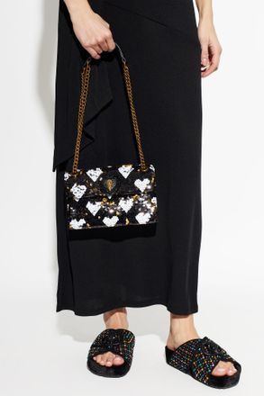 Kurt Geiger Shoulder Bag Sequin Kensington, Womens, Black