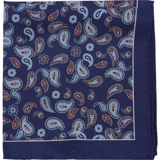 Ben Sherman Paisley Pocket Square in Navy at Nordstrom Rack