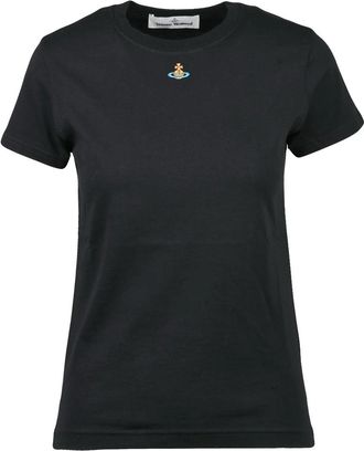 Vivienne Westwood Black Cotton Logo T-Shirt