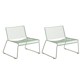 HAY Hee Lounge Chair, fall green (2er-Set)
