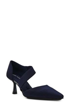 Anne Klein Cerys Pump in Navy Stretch at Nordstrom, Size 8.5
