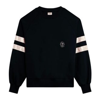 Repetto Satijnen Sweatshirt - Dames - Sweatshirts & Hoodies - Zwart - Maat: L Satijn
