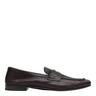 Prada Loafers, male, Brown, Size: 9 1/2 US Leather Loafers