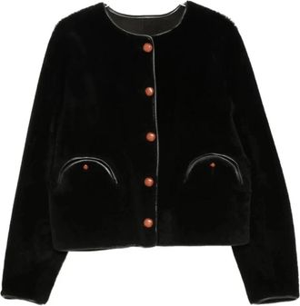 Blaz&eacute; Milano Gliss Bolero - Dames - Jassen - Zwart - ONE Size - Leer - Jassen
