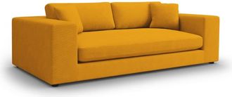 CXL by Christian Lacroix Sofá 4 plazas de pana amarillo