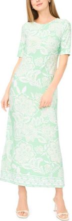 Vince Camuto Print Maxi Dress in Lucent White at Nordstrom, Size X-Large