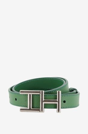 Hemisphere Schmaler G&uuml;rtel aus Leder mit Monogramm - 20 mm