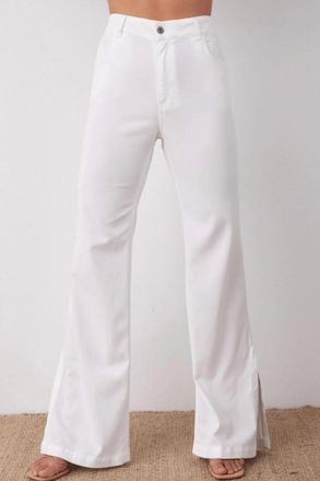 Bella Dahl Cleo Side Slit Jean In White