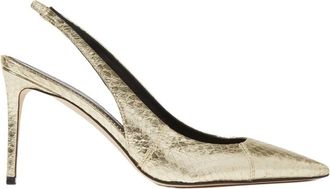 Scarosso Sutton Slingback Pumps - Dames - Pumps - Geel - 37 1/2 EU - Schoenen