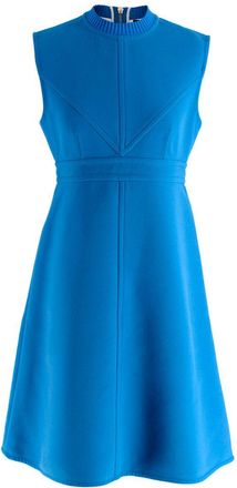 Louis Vuitton Blue Sleeveless Midi Dress Size XXS