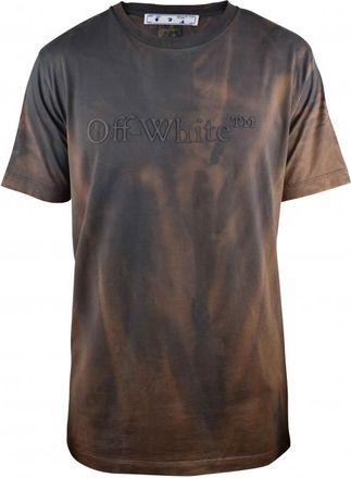 Off-white Gebroken wit T-shirt Bruin