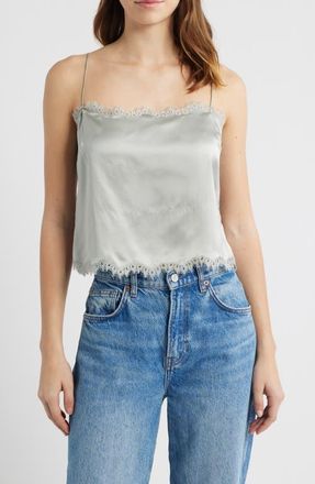 D&ocirc;en Loure Lace Camisole in Eucalyptus at Nordstrom, Size Xx-Small