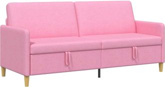 vidaXL Sof&aacute; Con Almacenamiento Rosa 192 X 78 X 87 Cm Poli&eacute;ster Vidaxl