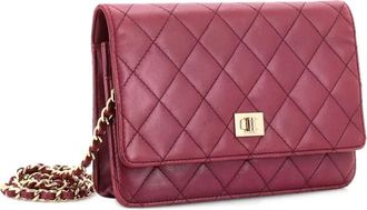 Chanel Reissue 2.55 Wallet on Chain Quilted Lambskin crossbody bag - Paars