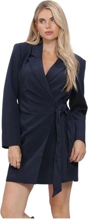 Freebird by Steven Driven Blazer Jurk - Dames - Jurken - Blauw - Maat: S Leer