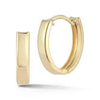 Ember Fine Jewelry 14K Gold Small Oval Hoops