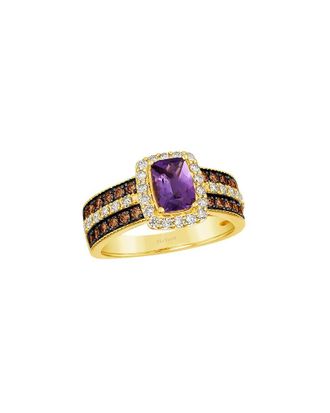 Le Vian Amethyst 14K 1.43 Ct. Tw. Diamond & Amethyst Cocktail Ring