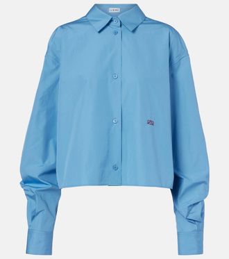 Loewe Camisa de algod&oacute;n con anagrama bordado